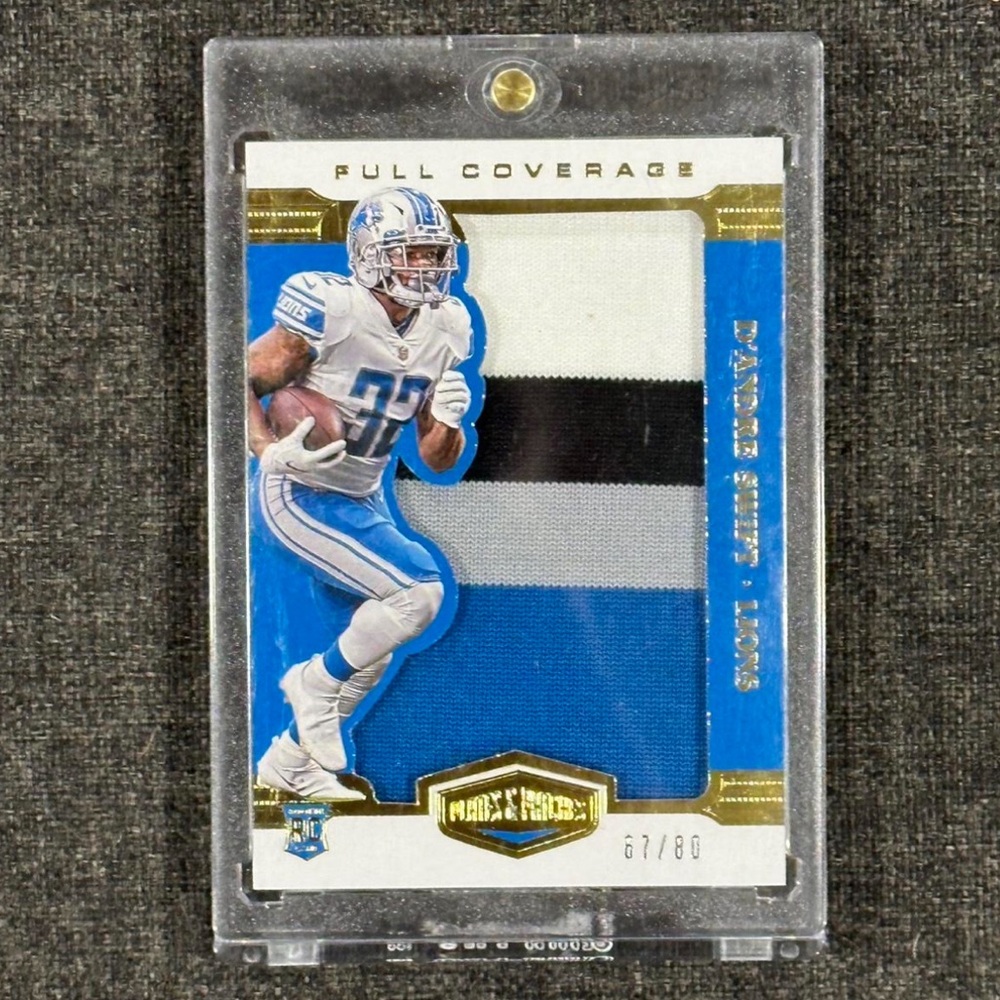 Dandre swift rookie plates and patches